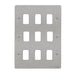 Schneider Ultimate Flat Plate Stainless Steel 9G Grid Plate GUG09GSSAvailable from RS Electrical 