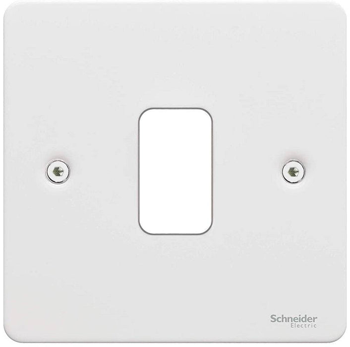 Schneider Ultimate Flat Plate White Metal 1G Grid Plate GUG01GPW
