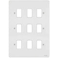 Schneider Ultimate Flat Plate White Metal 9G Grid Plate GUG09GPW