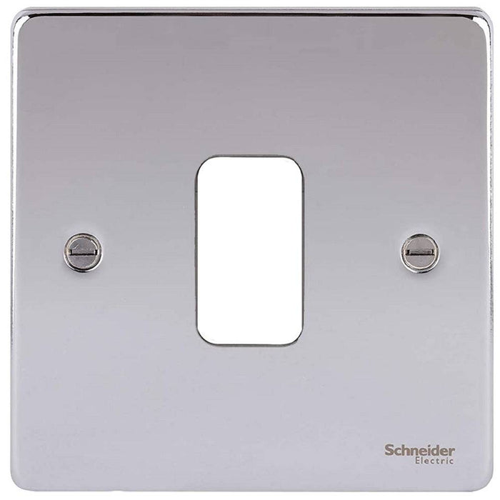 Schneider Ultimate Low Profile Polished Chrome 1G Grid Plate GUGL01PC