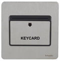 Schneider Ultimate Screwless Stainless Steel Hotel Key Card Switch GU1412KBSSAvailable from RS Electrical 