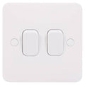 Schneider Lisse White 2G 2W Light Switch GGBL1022S