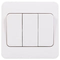 Schneider Lisse White 3G 2W Wide Rocker Light Switch GGBL1032W