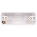 Schneider Lisse White 16mm Architrave Pattress GGBL9116A Available from RS Electrical Supplies