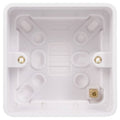 Schneider Lisse White 47mm Single Pattress GGBL9147 Available from RS Electrical Supplies