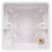 Schneider Lisse White 47mm Single Pattress GGBL9147 Available from RS Electrical Supplies