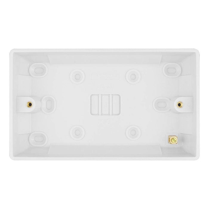 Schneider Ultimate Slimline White 25mm Double Pattress GU9225 Available from RS Electrical Supplies