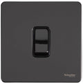 Schneider Ultimate Screwless Black Nickel 1G Retractive Switch GU1412RBBN