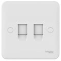 Schneider Lisse White Double RJ45 Cat5E Data Outlet GGBL7072C5