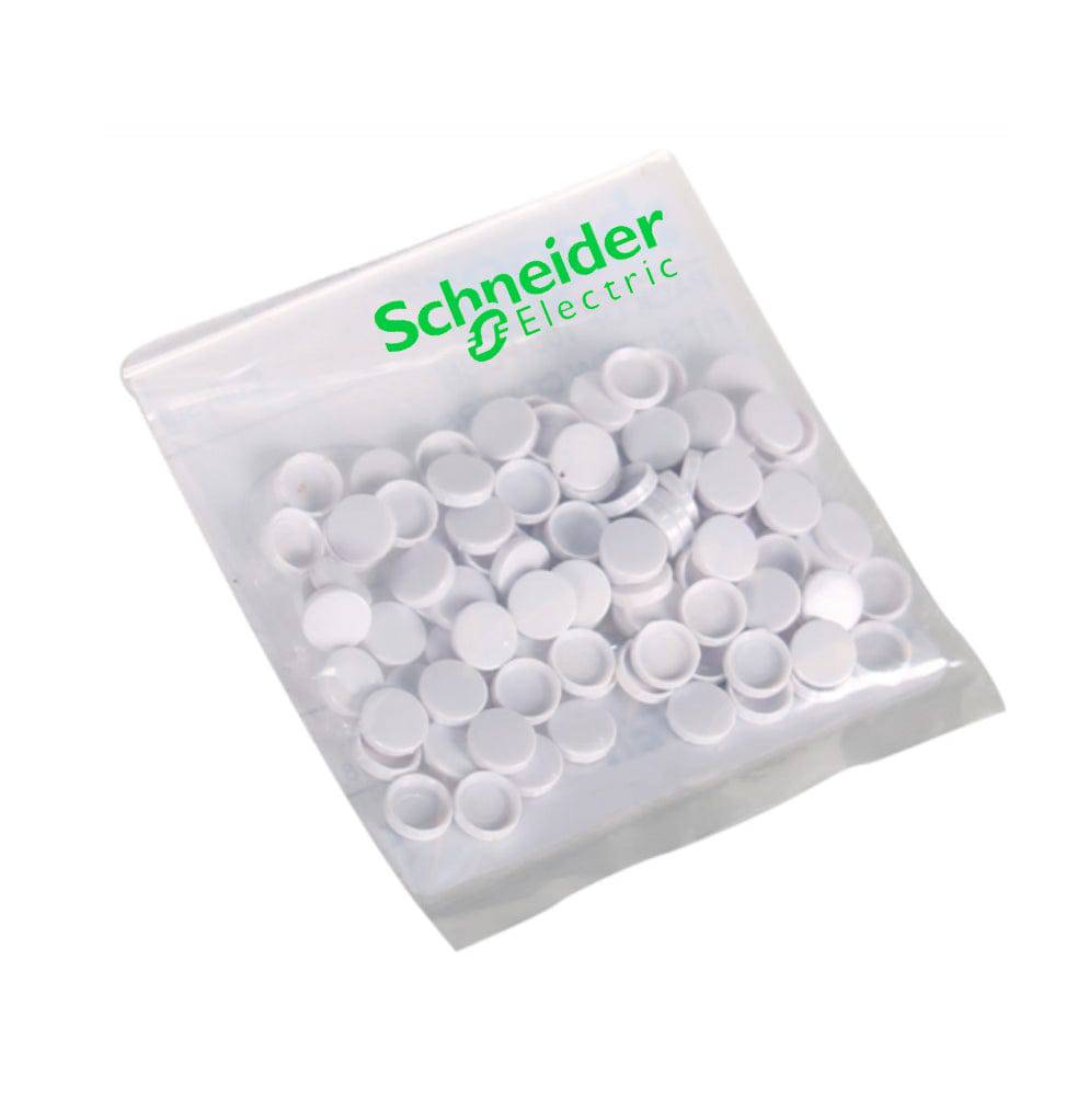 Schneider Lisse White Screw Covers GUMSCO RS Electrical Supplies