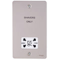 Schneider Ultimate Flat Plate Pearl Nickel Shaver Socket GU7290WPNAvailable from RS Electrical
