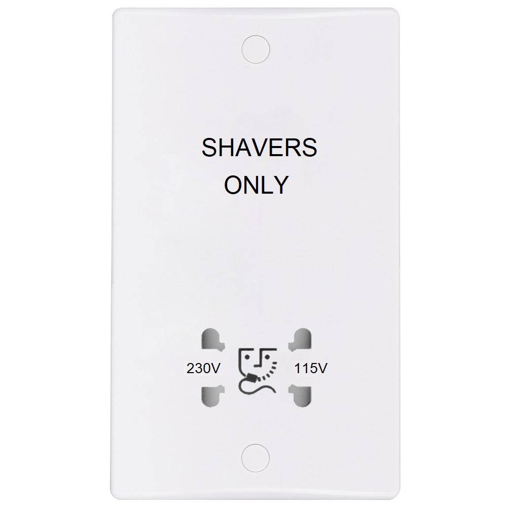 Schneider Ultimate Slimline White Shaver Socket GU7090 RS Electrical