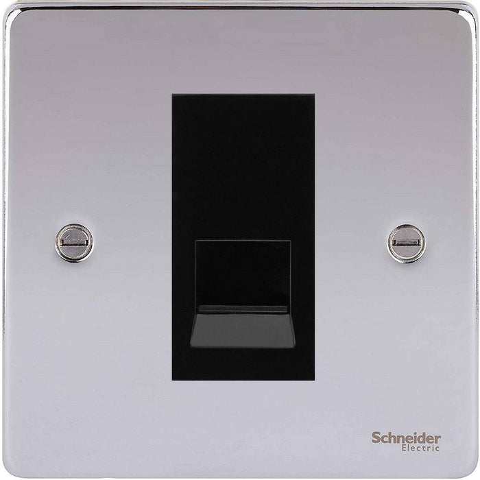 Schneider Ultimate Low Profile Polished Chrome Master Telephone Socket GU7561MBPC