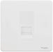 Schneider Ultimate Screwless White Metal Secondary Telephone Socket GU7462MWPW Available from RS Electrical Supplies