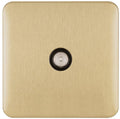 Schneider Lisse Deco Satin Brass Co-axial Socket GGBL7010BSBAvailable from RS Electrical Supplies
