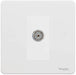 Schneider Ultimate Screwless White Metal Co-axial Socket GU7410MWPW Available from RS Electrical Supplies