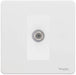 Schneider Ultimate Screwless White Metal Satellite Socket GU7430MWPW Available from RS Electrical Supplies