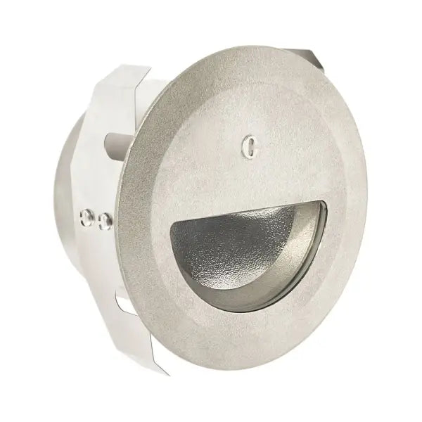 Collingwood Straight To Mains Cast Finish Step Light Stainless Steel, Warm White WL339WW