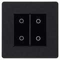 BG Evolve Matt Black 2G Master Touch Dimmer Switch PCDMBTDM2B Available from RS Electrical Supplies