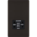 BG Nexus Screwless Black Nickel Shaver Socket FBN20B Available from RS Electrical Supplies